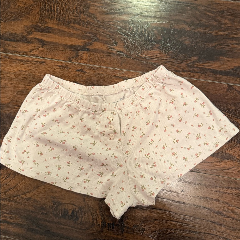 Brandy melville floral sleep shorts
